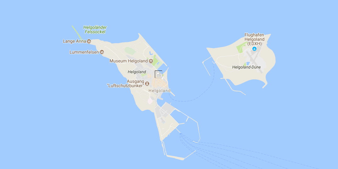 Die Helgoland Karte